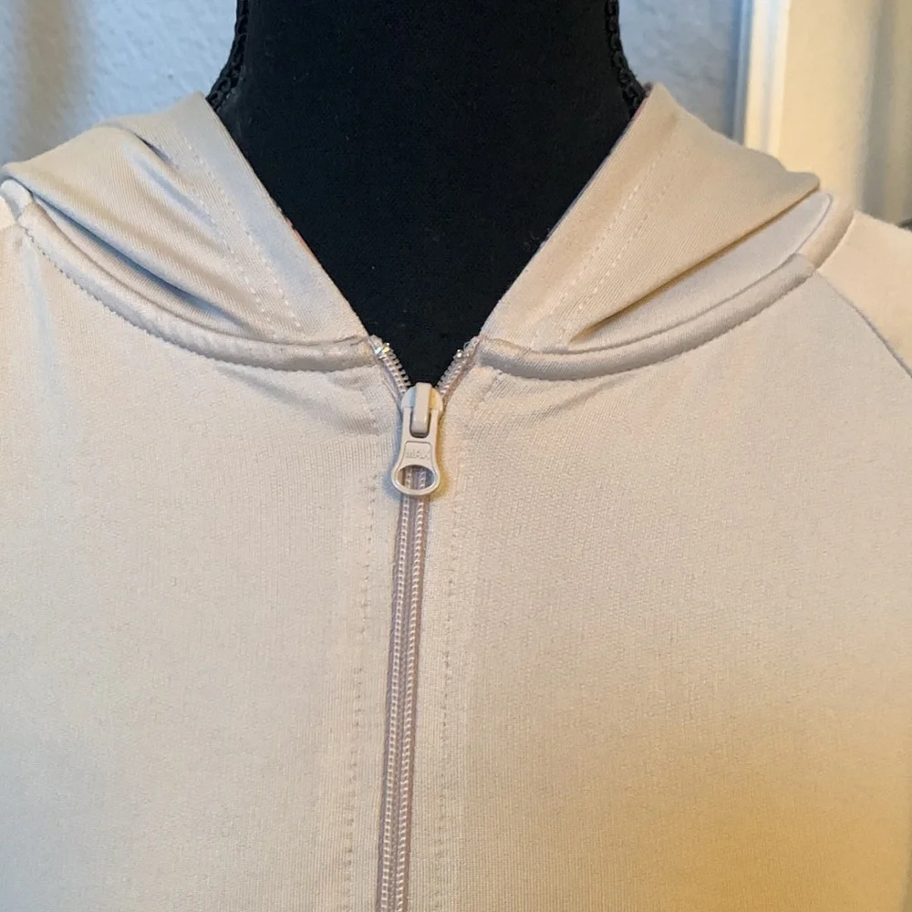 Kay Unger Floral Mauve Hoodie Sweat Shirt - Picture 5 of 7